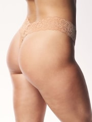 Victoria's Secret Black/Nude/White Thong 4 Pack Knickers - Image 4 of 8