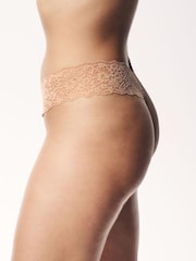 Victoria's Secret Black/Nude/White Thong 4 Pack Knickers - Image 5 of 8