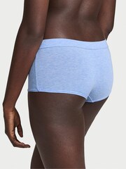 Victoria's Secret Heather Cornflower Blue Short Cotton Logo Knickers - Image 2 of 2