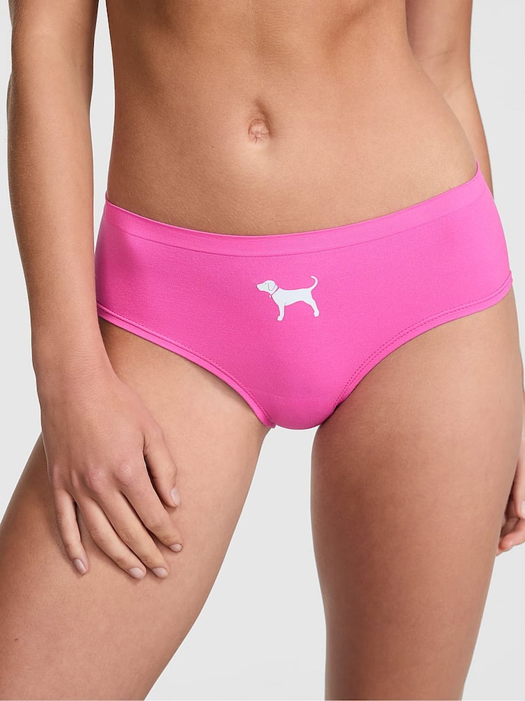 Victoria's Secret PINK Pink Hipster Seamless Knickers - Image 1 of 3 Victoria's Secret PINK Pink Hipster Seamless Knickers - Image 1 of 3