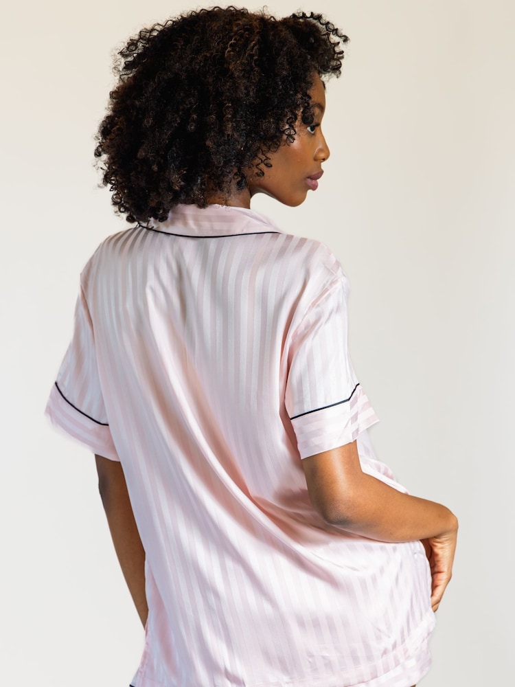 Victoria's Secret Pink Satin Short Pyjamas Set - Image 2 of 3 Victoria's Secret Pink Satin Short Pyjamas Set - Image 2 of 3