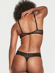 Victoria's Secret Black Thong 4 Pack Knickers - Image 8 of 8