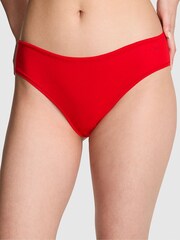 Victoria's Secret PINK Vermillion Red Cheeky Cotton Knickers - Image 1 of 3