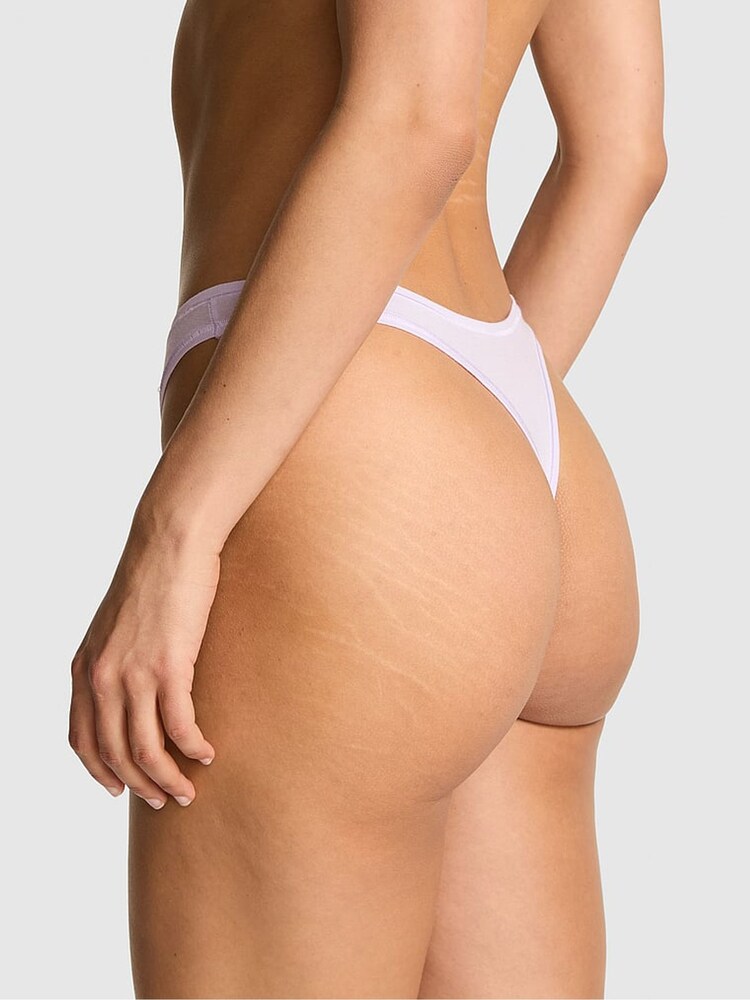 Victoria's Secret PINK Purple Whisper Brazilian Cotton Knickers - Image 2 of 3