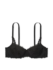Victoria's Secret PINK Black Floral Lace Lightly Lined Balcony Bra - Image 3 of 3
