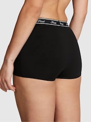 Victoria's Secret PINK Black High Waist Cotton Logo Knickers - Image 2 of 4