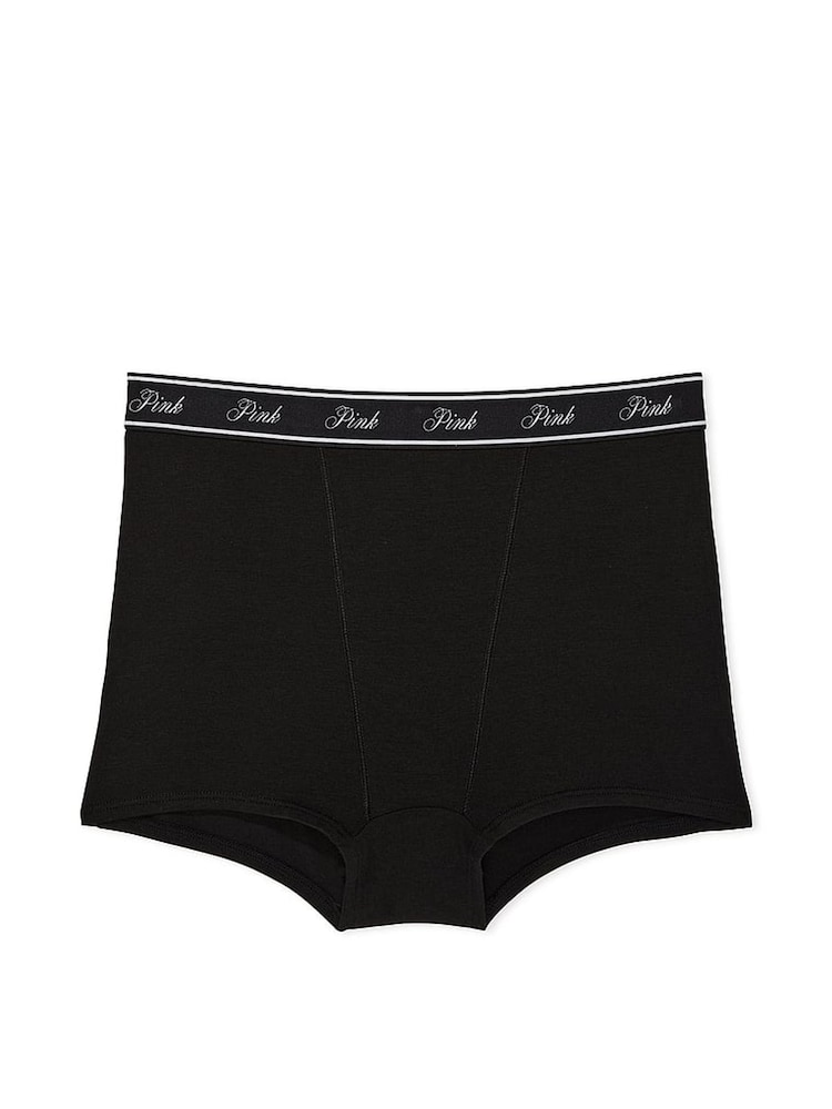 Victoria's Secret PINK Black High Waist Cotton Logo Knickers - Image 4 of 4 Victoria's Secret PINK Black High Waist Cotton Logo Knickers - Image 4 of 4