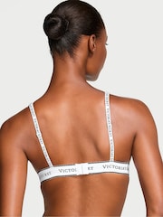 Victoria's Secret Medium Heather Grey Bralette Cotton Logo Bralette - Image 2 of 3