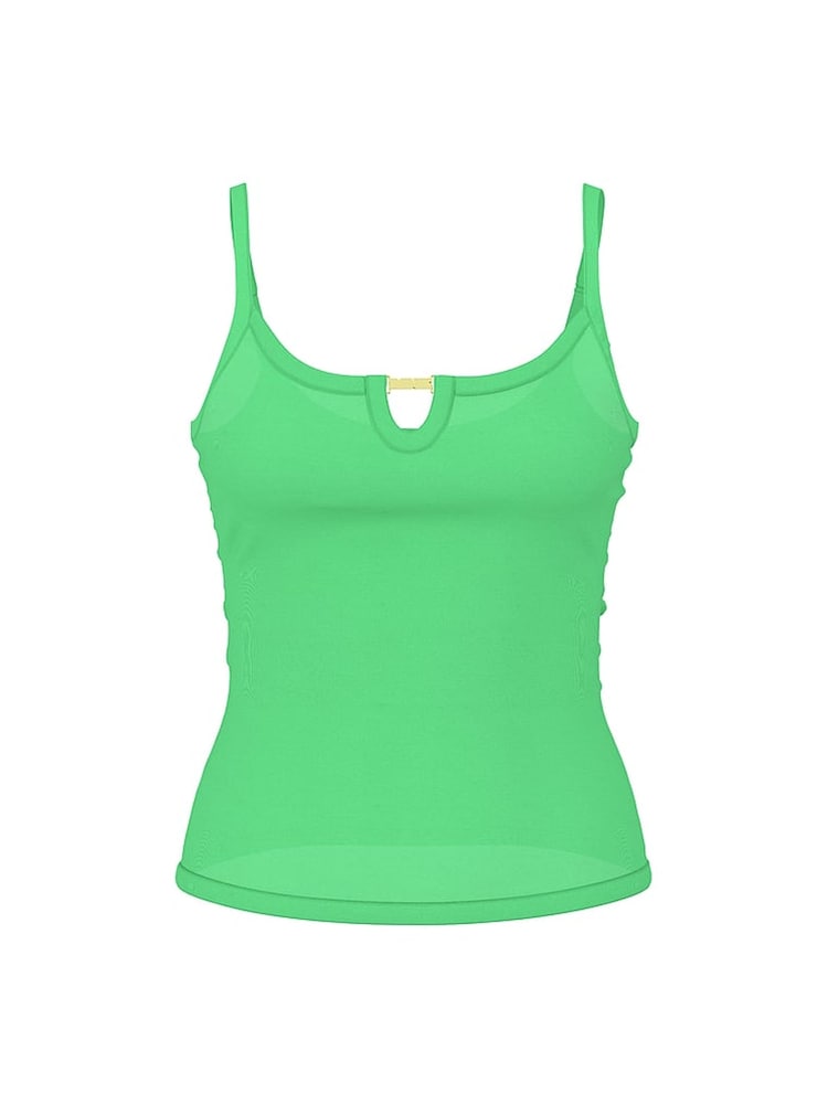 Victoria's Secret PINK Wild Green Charm Keyhole Cami - Image 4 of 4