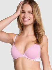 Victoria's Secret PINK Petal Pink Shine Push Up Logo Bra - Image 1 of 3