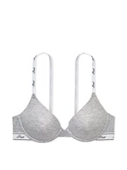 Victoria's Secret PINK Medium Heather Grey Cotton Bra - Image 3 of 3