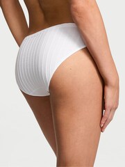 Victoria's Secret White Bikini Ribbed Knickers - Image 2 of 3
