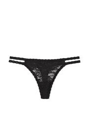 Victoria's Secret PINK Black Thong Lace Knickers - Image 4 of 4