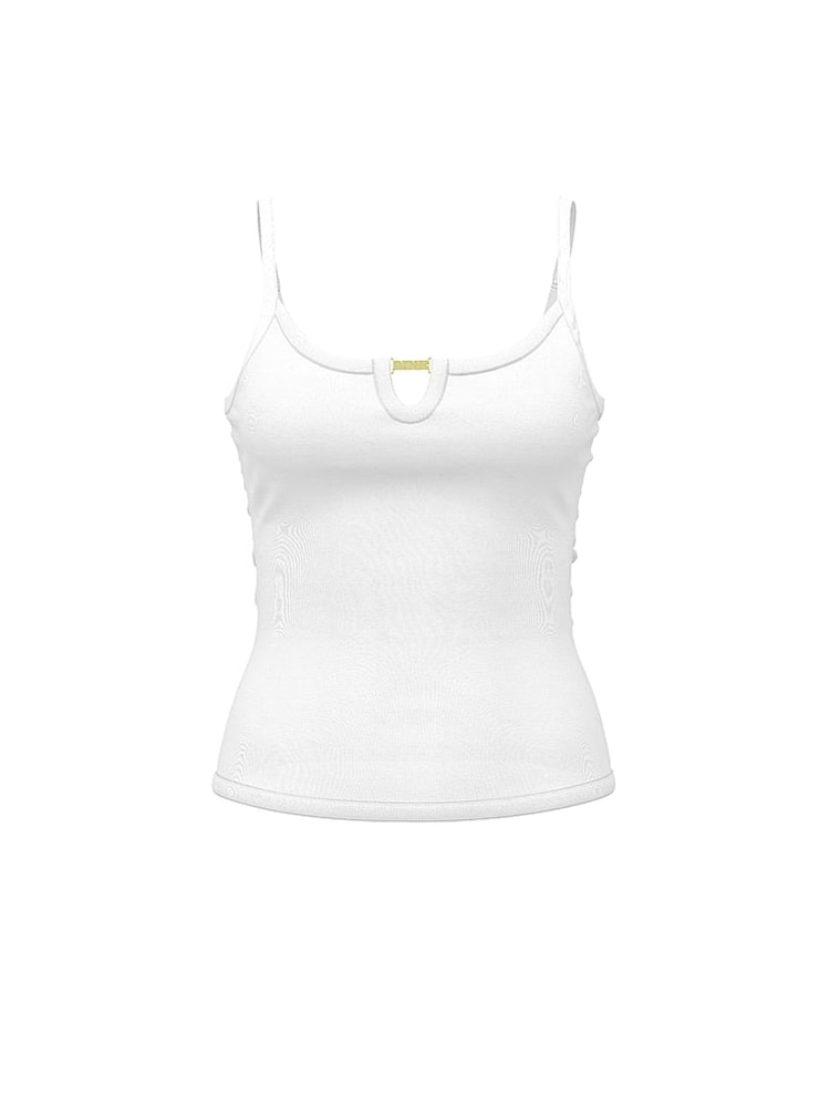 Victoria's Secret PINK White Charm Keyhole Cami - Image 4 of 4
