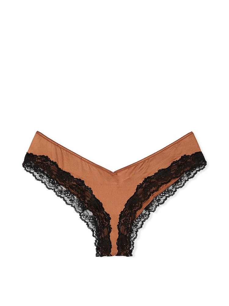 Victoria's Secret Caramel Nude Lace Trim Knickers - Image 3 of 3 Victoria's Secret Caramel Nude Lace Trim Knickers - Image 3 of 3