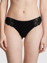 Victoria's Secret PINK Black No Show Lace Trim Knickers - Image 1 of 3