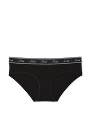 Victoria's Secret PINK Black Cotton Logo Knickers - Image 3 of 3