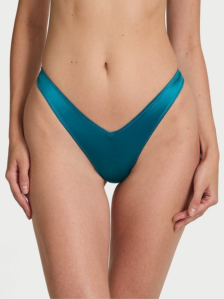 Victoria's Secret Pale Jade Blue Thong Knickers - Image 1 of 2
