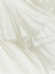 River Island White Long Sleeve Pleated Blouse - Image 5 of 5