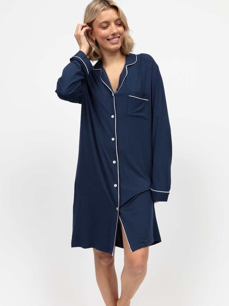 Cyberjammies Blue Long Sleeve Jersey Nightshirt - Image 1 of 3