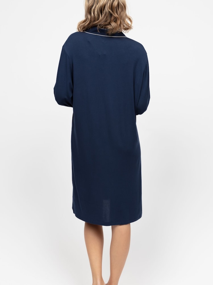 Cyberjammies Blue Long Sleeve Jersey Nightshirt - Image 2 of 3