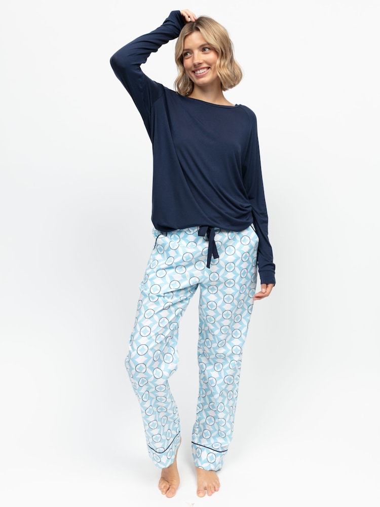 Conjunto de pijama con blusa de punto holgada y pantalones estampados de Cyberjammies - Imagen 1 de 3 Conjunto de pijama con blusa de punto holgada y pantalones estampados de Cyberjammies - Imagen 1 de 3