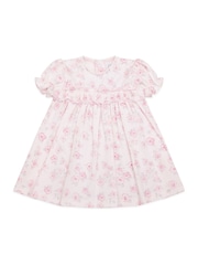 Emile Et Rose Pink	All Over Print Dress With Gathered Frill Yoke - Image 2 of 4