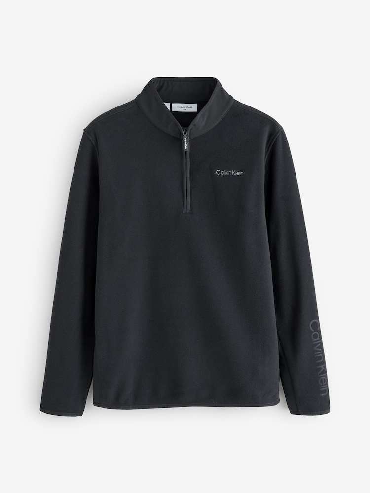 Calvin Klein Golf Thompson Half Zip Black Fleece - Image 1 of 1