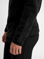 Calvin Klein Golf Thompson Meio Zíper Fleece Preto - Imagem 3 de 7