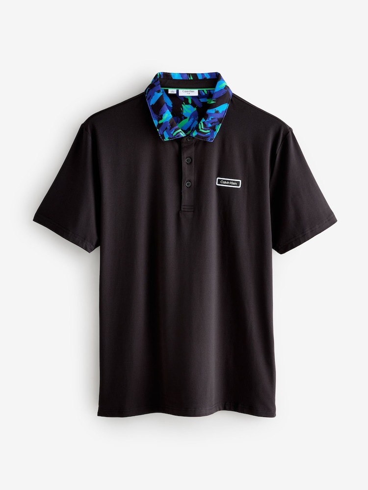 Negro - Calvin Klein Golf Seabury Polo Shirt - Imagen 1 de 1