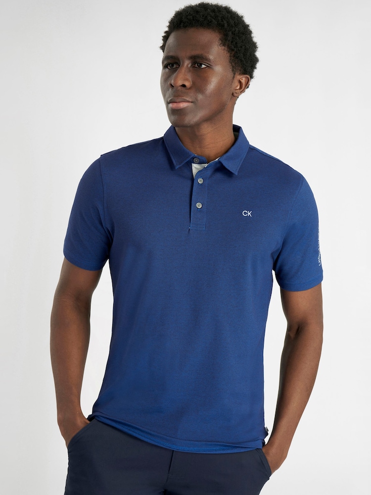 Calvin Klein Golf Blue UNI Polo Shirt - Image 1 of 9