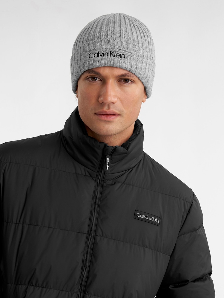 Calvin Klein Golf Boyland Knitted Beanie - Image 2 of 6 Calvin Klein Golf Boyland Knitted Beanie - Image 2 of 6
