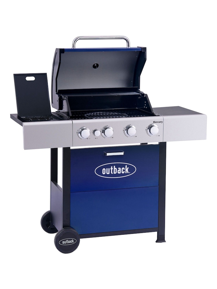 Outback Blue Mercury 4 Burner BBQ with Side Burner MCS - Image 1 of 1