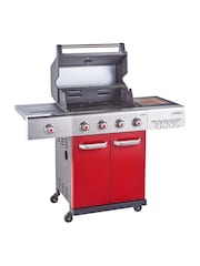 Outback Red Jupiter 4 B Hybrid BBQ with Side Burner - Image 2 of 9