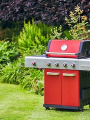 Outback Red Jupiter 4 B Hybrid BBQ with Side Burner - Image 9 of 9