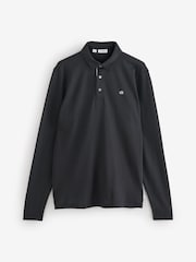 أسود - قميص بولو بكم طويل Bayard من Calvin Klein Golf - صورة 3 من 3