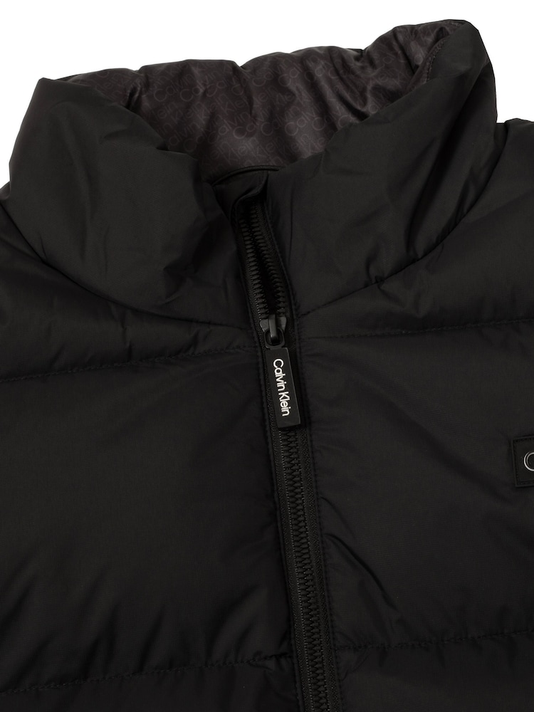 Calvin Klein Golf Rivington Padded Black Jacket - Image 8 of 8 Calvin Klein Golf Rivington Padded Black Jacket - Image 8 of 8