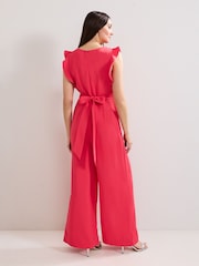 Phase Eight Pink Ayla Ruffle Jumpsuit - Image 2 of 7
