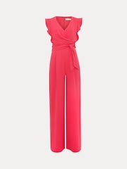 Phase Eight Pink Ayla Ruffle Jumpsuit - Image 6 of 7
