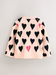 smALLSAINTS Pink Amore Heart Knitted Jumper - Image 6 of 8