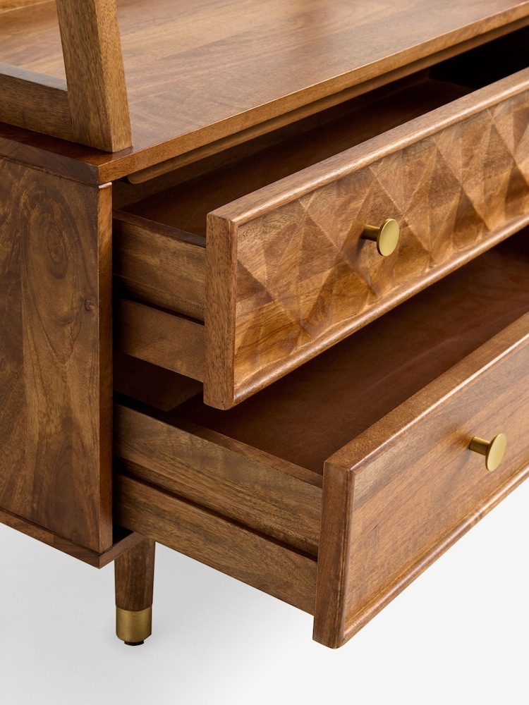 Dark Natural Lloyd Mango Wood Shelf - Image 11 of 11 Dark Natural Lloyd Mango Wood Shelf - Image 11 of 11