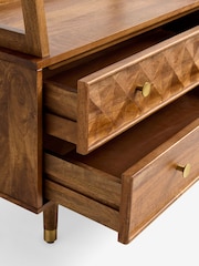 Dark Natural Lloyd Mango Wood Shelf - Image 4 of 4