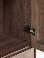Dark Natural Oswin Oak Effect Sideboard - Image 10 of 10