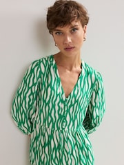 Phase Eight Green Penele Mini Dress - Image 4 of 6