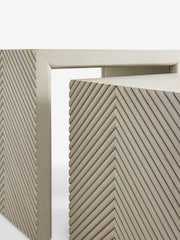 Light Valencia Mango Wood Set of 2 Nest of Tables - Image 6 of 6