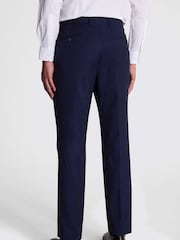 MOSS Blue Regular Fit Stretch Trousers - Image 2 of 3
