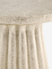 Gold Fluted Resin Side Table - Image 5 of 5