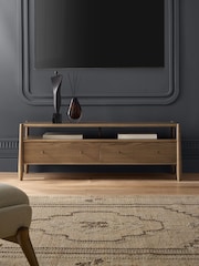 Mid Natural Farndon N. Premium TV Unit - Image 1 of 13