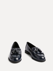 Linzi Blue Rosemary Classic Slip-On Loafers With Tassel Detail - Image 3 of 5