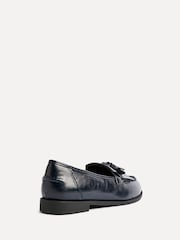 Linzi Blue Rosemary Classic Slip-On Loafers With Tassel Detail - Image 4 of 5